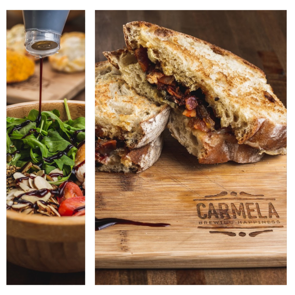 Delicious food at Carmela Coffee